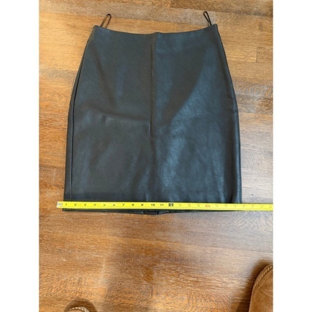 J. Crew Black Faux Leather Skirt - Picture 5 of 6